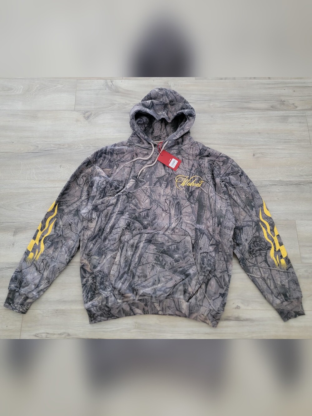 Darc Sport Burnout Bishop Hoodie Driftwood Wolf Forest Camo sz Large - Picture 8 of 14